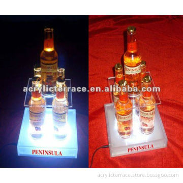 LED acrylic wine bottle display